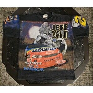 Jeff Gordon Nascar Spirit Of A Warrior AOP XXL 2X Vintage Tee Chase Authentics